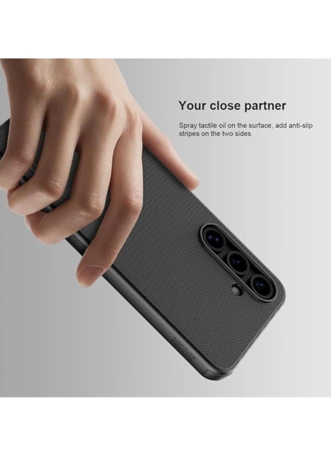 General - The case is compatible with the Samsung Galaxy S24 FE, and the ultra-slim fit is embellished with a matte matte hard PC back case with a soft TPU frame shockproof bumper case for the Samsung S24 FE - Image 1