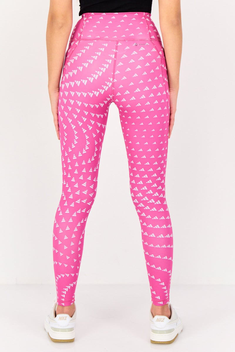 Adidas Women Sportswear Fit Brand Logo 7/8 Training Tights, Multicolor - Image 3