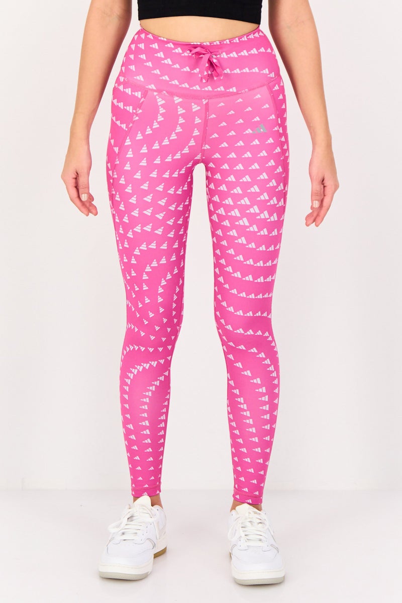 Adidas Women Sportswear Fit Brand Logo 7/8 Training Tights, Multicolor - Image 1