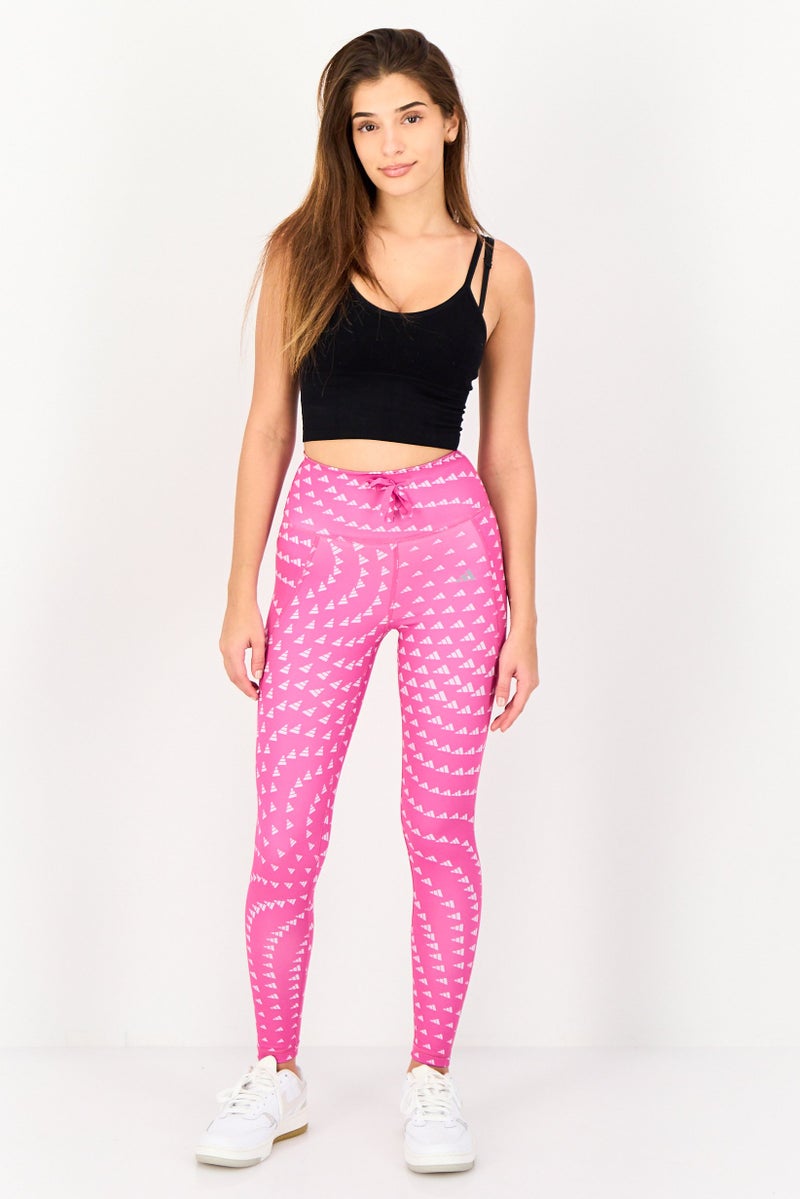 Adidas Women Sportswear Fit Brand Logo 7/8 Training Tights, Multicolor - Image 4