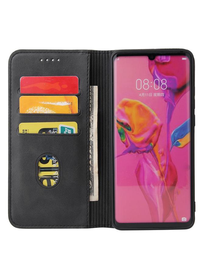 اس-توب جراب لهاتف Huawei P30 مصنوع من جلد العجل مع حامل وفتحات للبطاقات ومحفظة. - Image 3