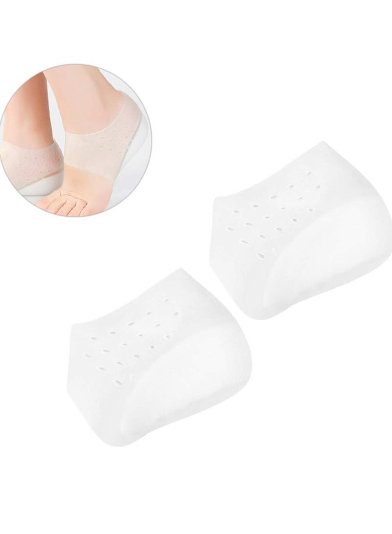 بونيتو مُعزِّزات زيادة الطول غير المرئية - وسادات كعب مخفية من السيليكون الناعم مع جوارب نصف كعب قابلة للتنفس، مناسبة للرجال والنساء - 3.5 سم - Image 5