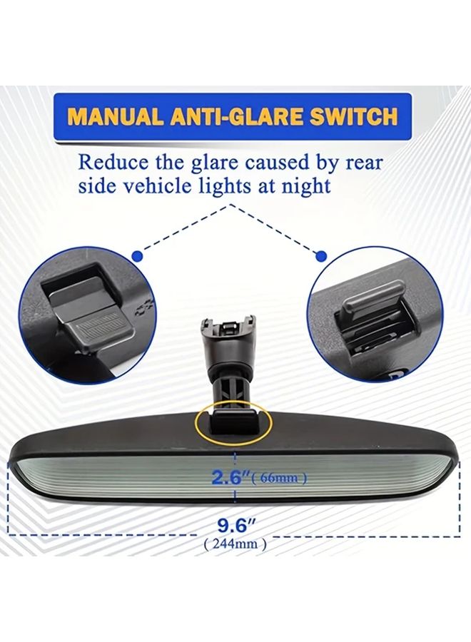 1pc Rear View Mirror Assembly Compatible With Nissan Rogue Altima NV Frontier Titan - Image 2