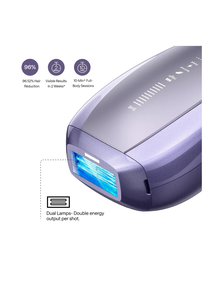 Ulike Ulike Laser Hair Removal, Air 10 IPL Hair Removal for Women and Men, 65°F Ice-Cooling Contact, Dual Lights, Skin Sensor & SHR Mode* for Nearly Painless, Effective & Long-Lasting Hair Removal from Home