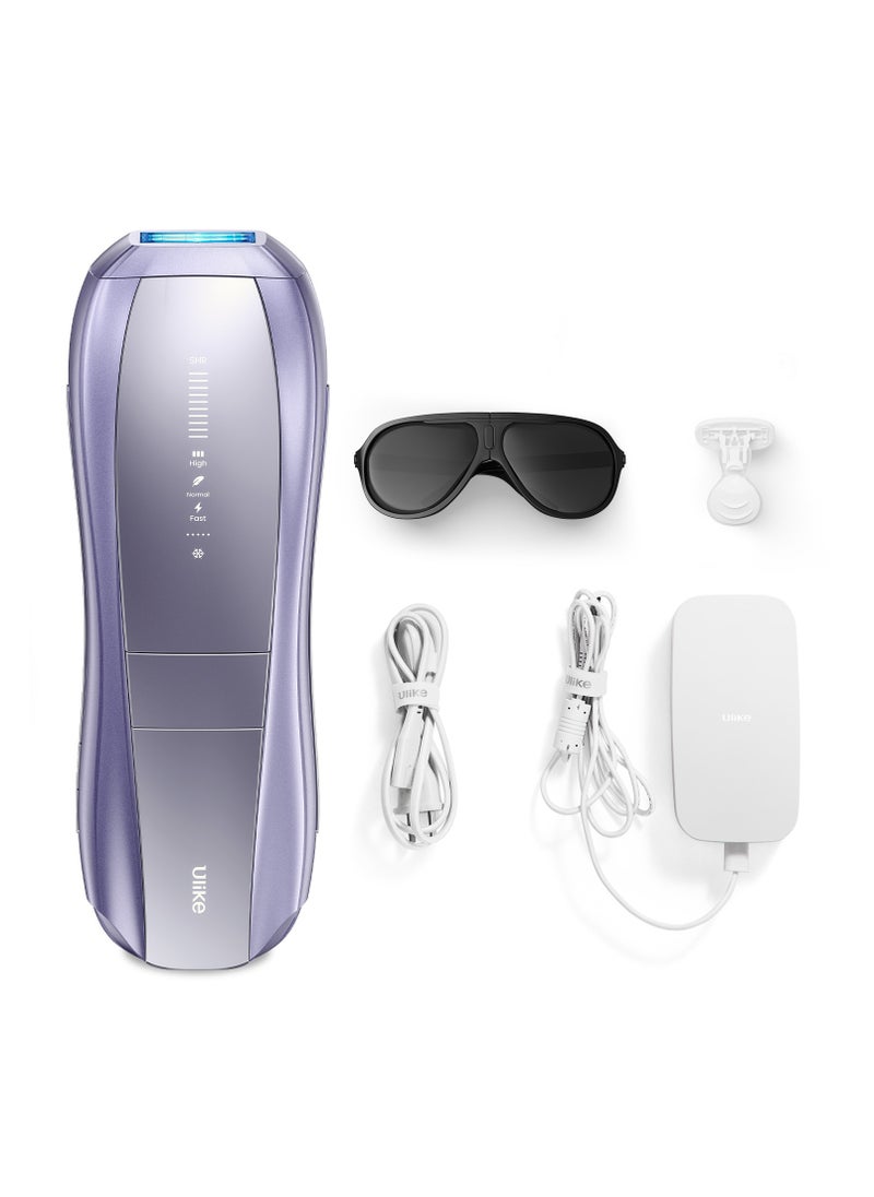 Ulike - Ulike Laser Hair Removal, Air 10 IPL Hair Removal for Women and Men, 65°F Ice-Cooling Contact, Dual Lights, Skin Sensor & SHR Mode* for Nearly Painless, Effective & Long-Lasting Hair Removal from Home - Image 1