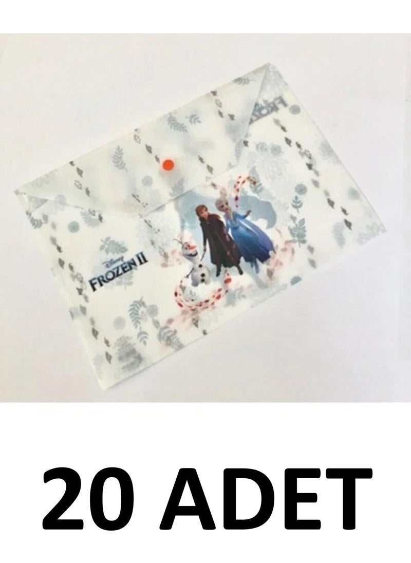 Disney FROZEN 20 Licensed A4 Envelope File with Snap  - Image 1