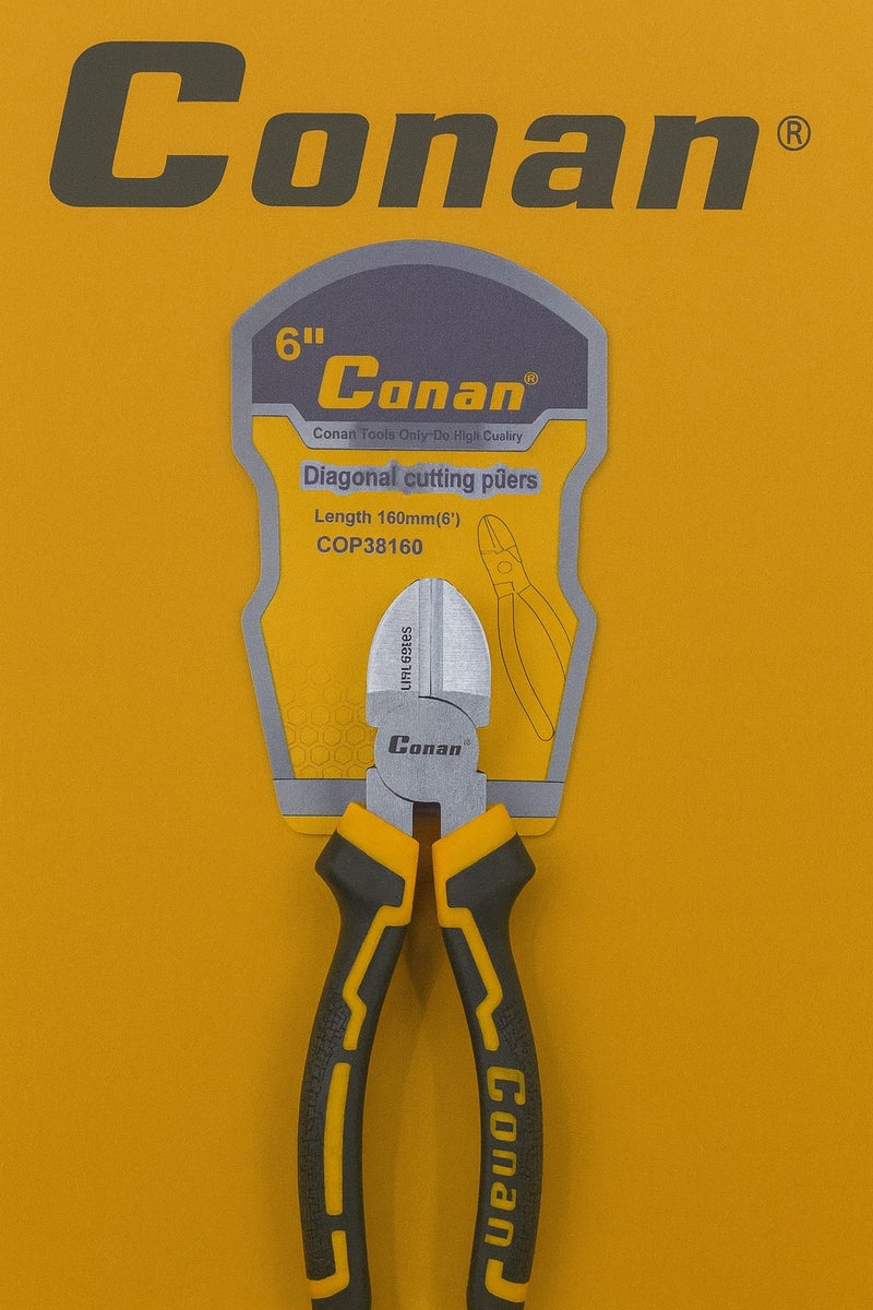 Conan 6" (160 mm) Professional 4-Piece Pliers Set – Multi-Purpose for Wire Stripping, Cutting & Gripping - Image 4