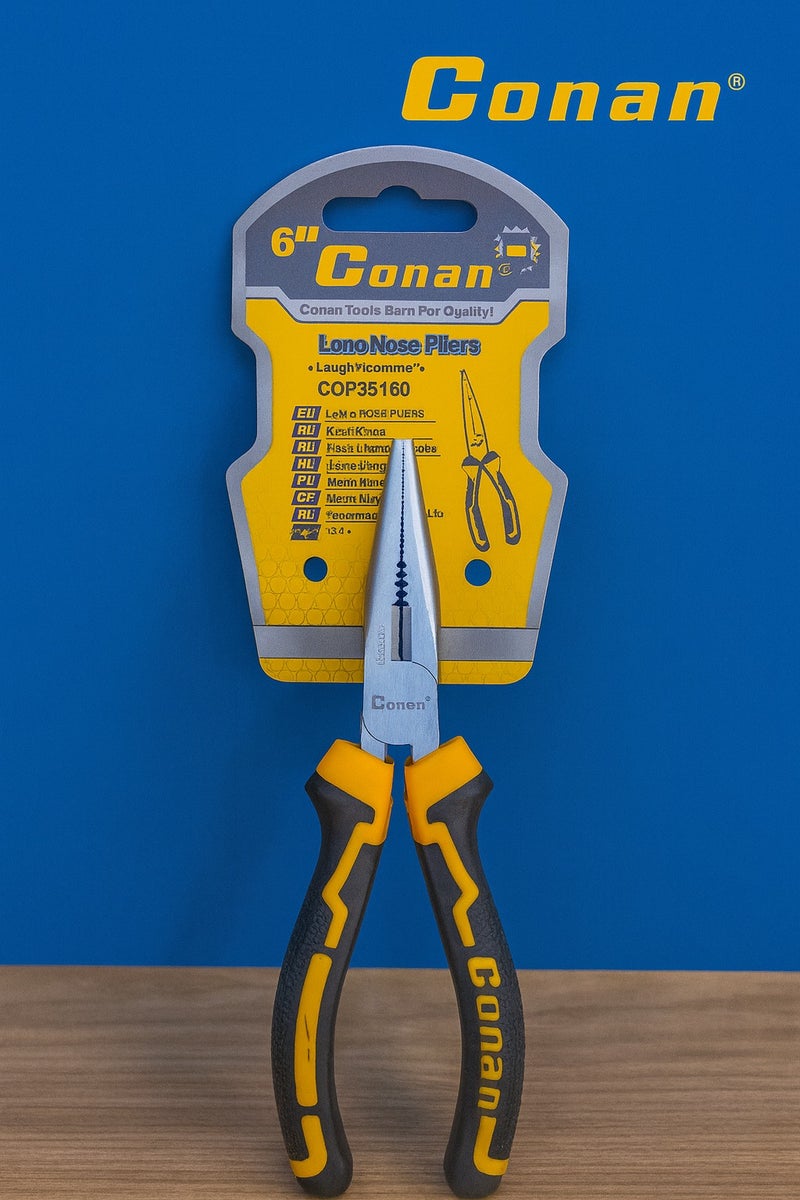 Conan 6" (160 mm) Professional 4-Piece Pliers Set – Multi-Purpose for Wire Stripping, Cutting & Gripping - Image 5