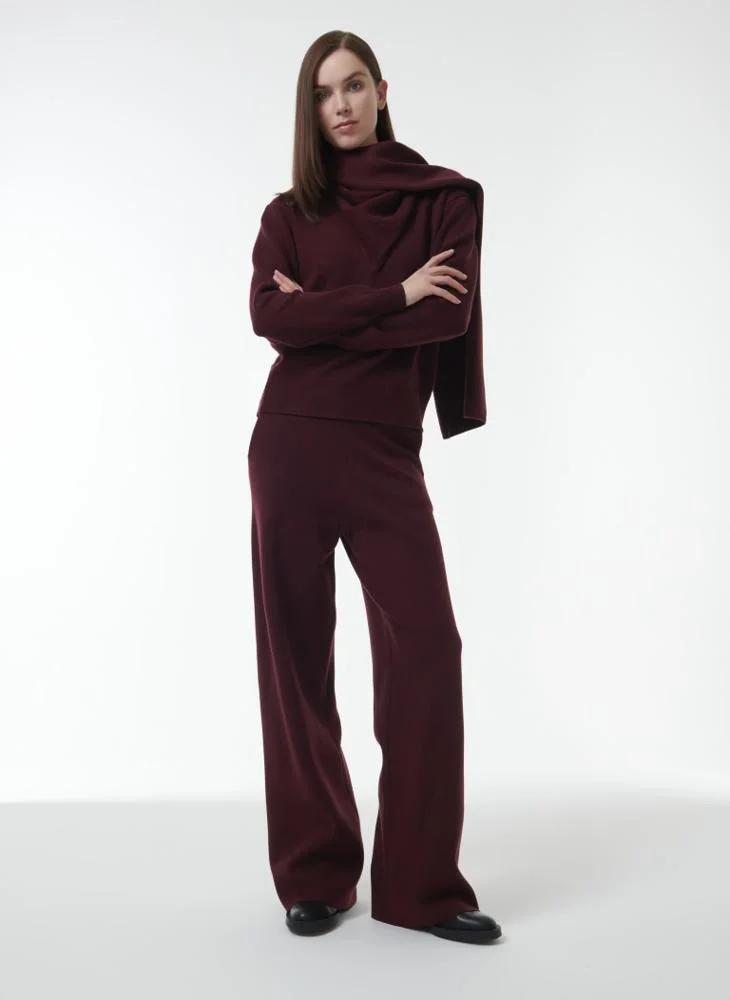 Leem Wide-Leg Knit Trousers