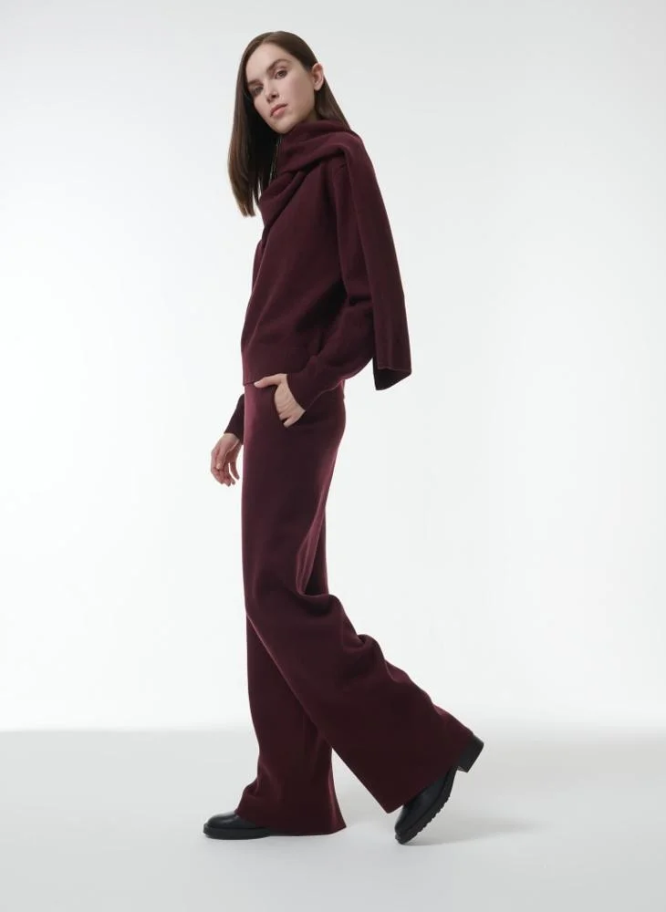Leem Wide-Leg Knit Trousers