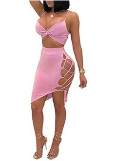 Ward A lingerie set consisting of a short skirt and bra with a side lace-up corset, made of lightweight lycra, available in various distinctive colors.  - Image 3