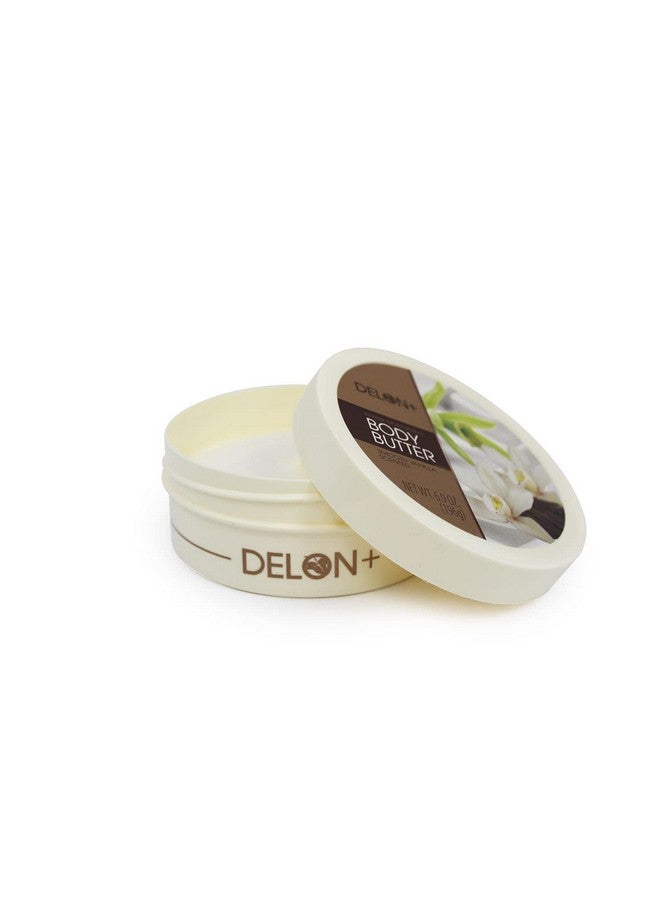 Delon زبدة الجسم المرطبة المكثفة إيلون 6.9 أونصة (4 عبوات) (فانيليا ناعمة) - Image 3