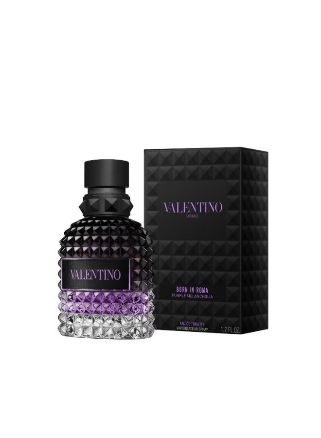 فالنتينو Men's Uomo Born In Roma Purple Melancholia EDT 50ml - Image 5