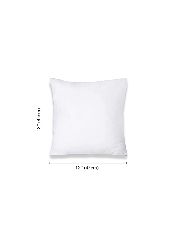 IAF Of 2) Cushions Throw Pillow Inserts(45 X 45cm) Hollowfibre square WHTE(18'x18') for Chair Bed Couch Car etc. - Image 3