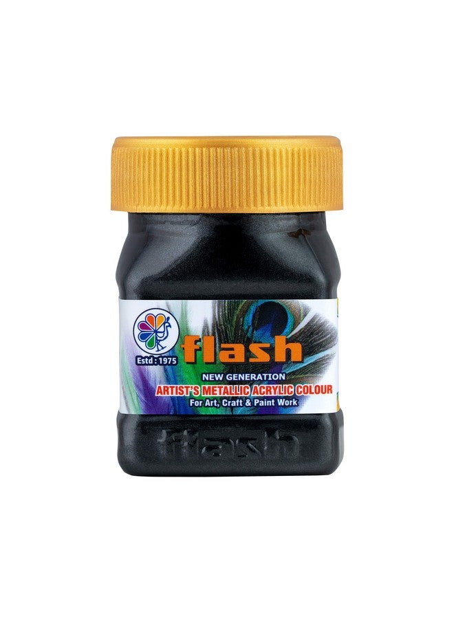 Flash Metallic Color (Black, 50ml). - Image 1