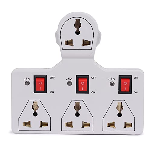 Digiway 4 Universal Socket 3 Switch Multi Plug Extension Board/Multiplug - Image 1