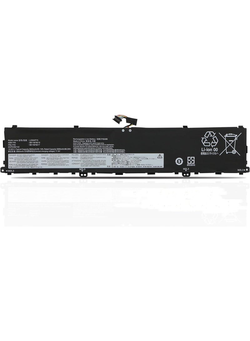Terabyte L20M4P75 SB11B79215 5B11B79217 L20D4P75 SB11B79216 5B11B79218 Laptop Battery Replacement for Lenovo ThinkPad P1 4th Gen ThinkPad X1 Extreme 4th Gen Series (15.2V 90.1Wh) - Image 2