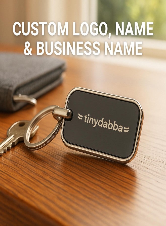 tinydabba Custom Engraved Metal Keychain - Personalized Laser Engraving with Logo or Name, Premium Durable Stainless Steel Key Ring for Corporate Gifts, Promotions & Personal Use - Image 3