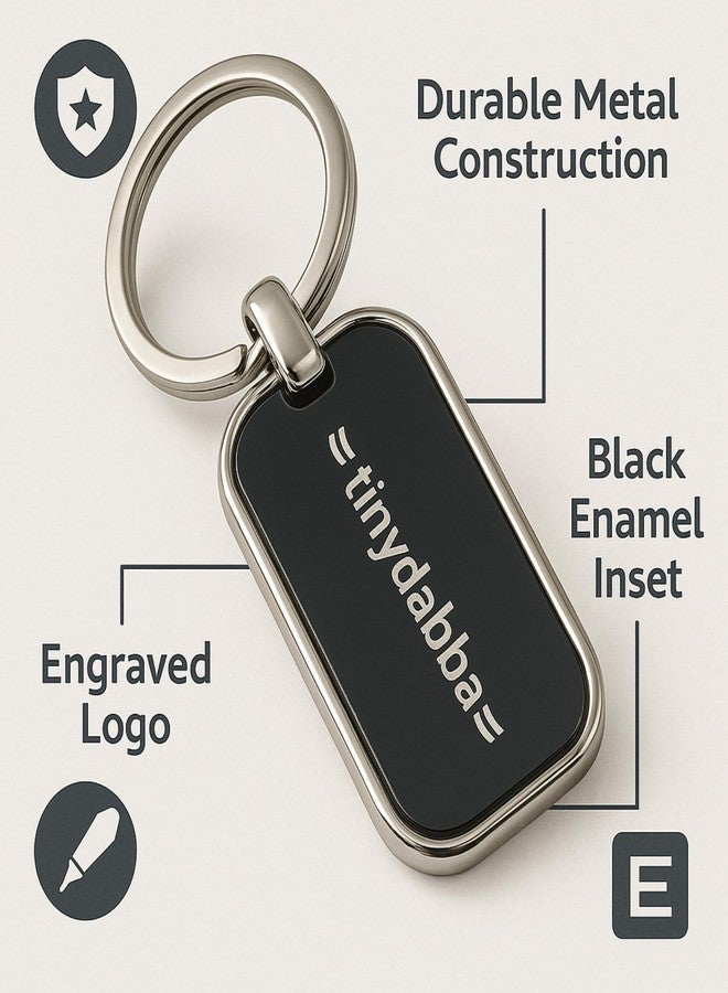 tinydabba Custom Engraved Metal Keychain - Personalized Laser Engraving with Logo or Name, Premium Durable Stainless Steel Key Ring for Corporate Gifts, Promotions & Personal Use - Image 4
