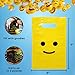 L LIFETIME Smile Yellow Party Favors Bags Super Strong 24 Pack Loot Birthday Emoji Treat Plastic Bag 9 x 6 inch Birthday Gift Bag for Kids Boys and Girls Plastic Gift Bags with Handles - Image 2
