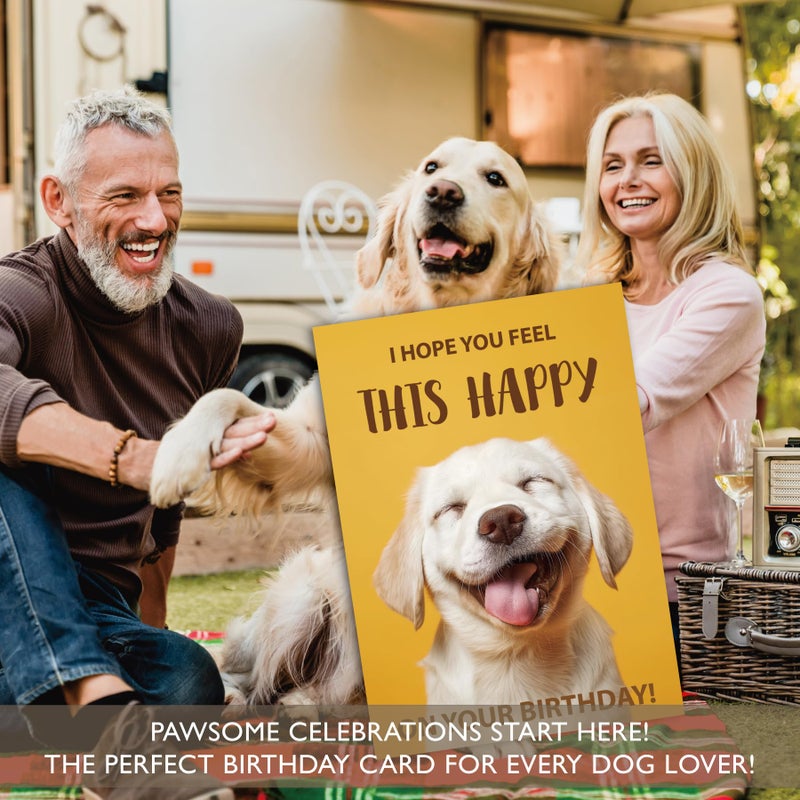 Gooji 5x7 Funny Happy Dog Birthday Card â€“ Cute Puppy Design, Hilarious Greeting, Perfect for Dog Lovers, Men, Women, Husband, Wife - Image 5