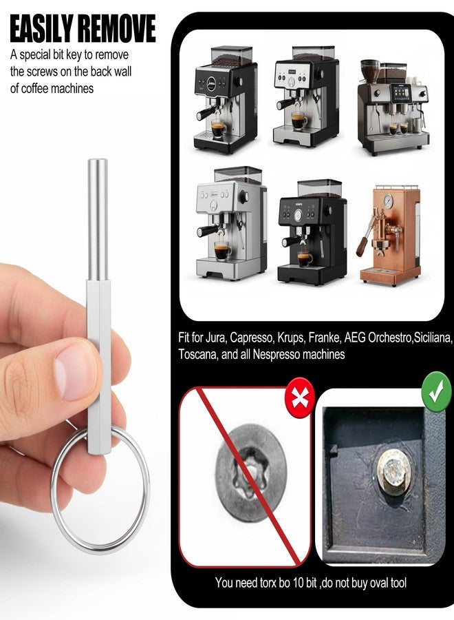 OGNWFUNK O-Ring Gasket Seal & Brew Valve Tool Set – Compatible with Jura Accessories and Krups Replacement Parts, Security Oval Head Key for Coffee Machine Repair, Replacement & Maintenance - Image 4