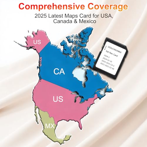 Ardaddyn 2025 Navigation SD Card Compatible with 2024 CX-30, 2024-2025 CX-5, 2023-2025 CX-90, 2025 Latest Navigation SD Card for USA/Mexico/Canada Maps - Image 2