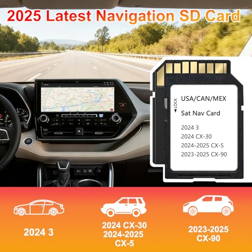 Ardaddyn 2025 Navigation SD Card Compatible with 2024 CX-30, 2024-2025 CX-5, 2023-2025 CX-90, 2025 Latest Navigation SD Card for USA/Mexico/Canada Maps - Image 3