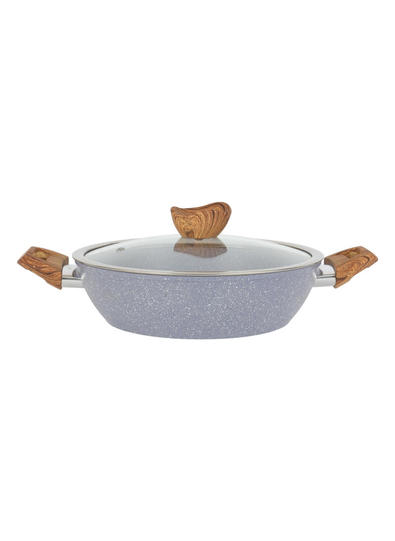 DELCASA Delcasa 28 cm Aluminum Wokpan with Nonstick Granite Coating DC3334  - Image 2