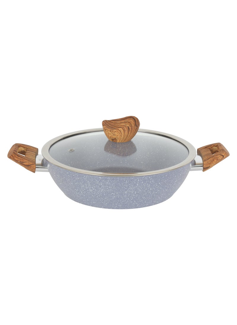 DELCASA Delcasa 28 cm Aluminum Wokpan with Nonstick Granite Coating DC3334  - Image 3