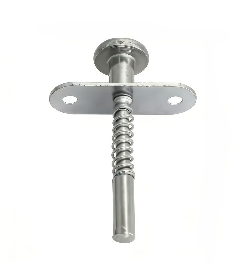 3 Pack Spring Lock Flat Pin Hinge Durable Metal Industrial Hardware for Cabinet Doors Home Office - Image 4