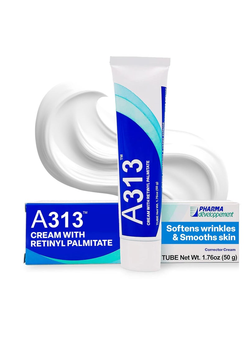 A313 French Pharmacy Vitamin A (Retinoids) Lightweight Face Cream for Anti-Aging, Reduce Wrinkles, Prevents Acne Breakouts, and Hyperpigmentation - Skincare for Smooth, Radiant Skin - 50g Cream - Image 1