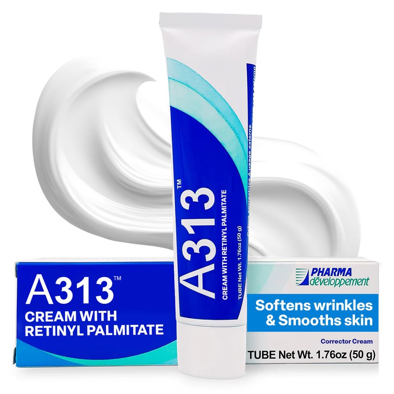 A313 French Pharmacy Vitamin A (Retinoids) Lightweight Face Cream for Anti-Aging, Reduce Wrinkles, Prevents Acne Breakouts, and Hyperpigmentation - Skincare for Smooth, Radiant Skin - 50g Cream - Image 1