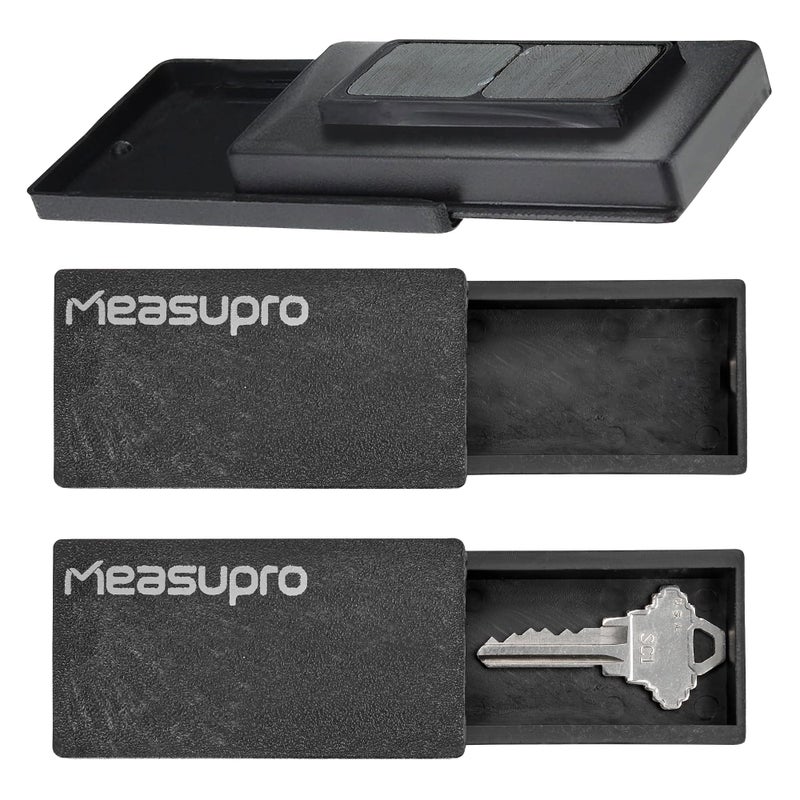 MeasuPro Magnetic Key Holder for Car 3 Pack 1 Size Car Key Hider More Strong Magnets Rugged Black Plastic Cases - Image 3