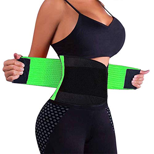 VENUZOR Waist Trainer Belt for Women - Waist Cincher Trimmer - Slimming Body Shaper Belt - Sport Girdle Belt (UP Graded)(Green,Small) - Image 2
