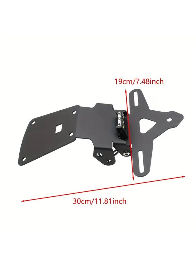 Fit For LED License Plate Bracket Compatible With 400X And Speed 400 Black No Logo - Image 2