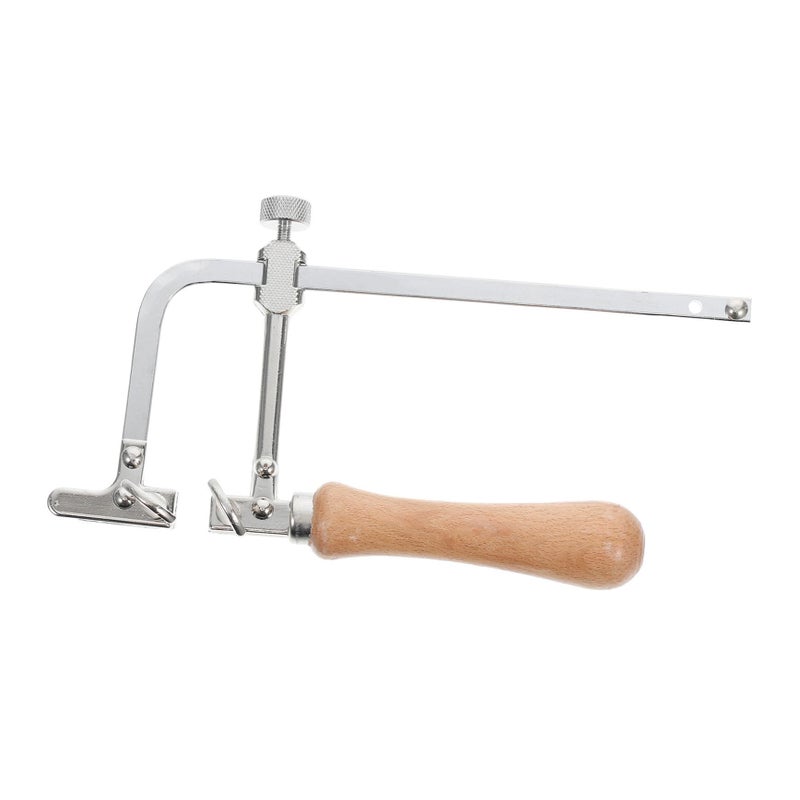 Adjustable Coping Saw with Wood Handle for Fine Woodworking and Craft Cutting - Image 2