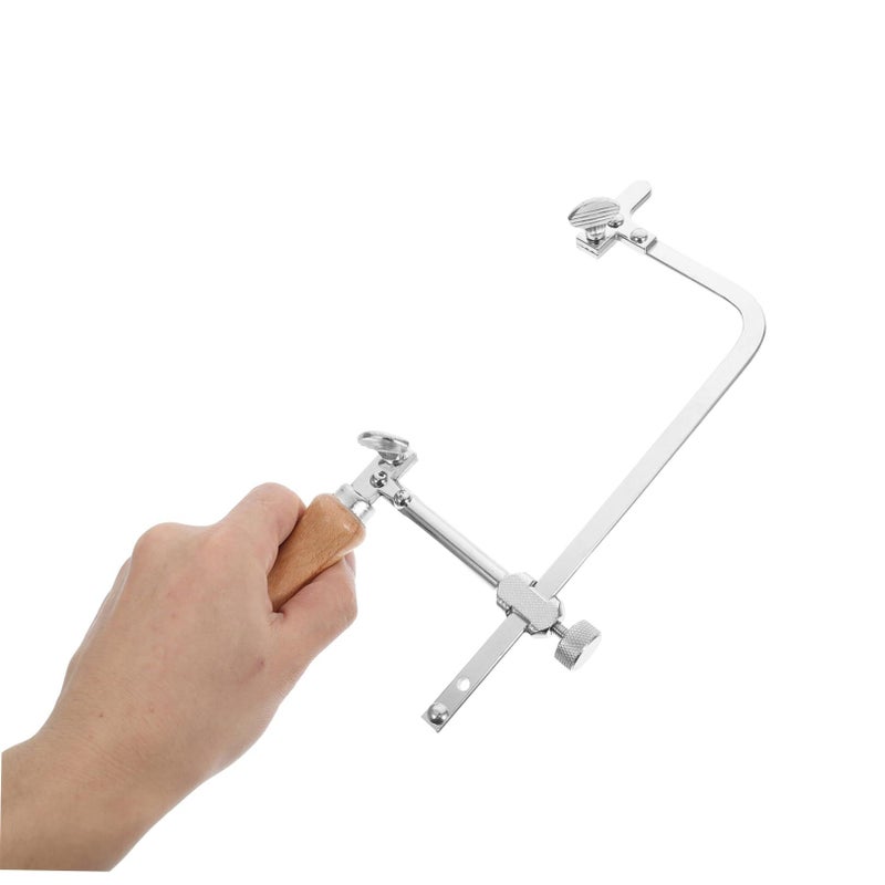Adjustable Coping Saw with Wood Handle for Fine Woodworking and Craft Cutting - Image 5