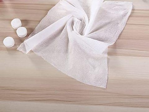 Adaamya® - 50 Pcs Magic Tablet Coin Tissue Mini Compressed Cotton Towel, Disposable, Biodegradable & Multi-Purpose Wipes Facial Tissues, Magic Napkin Expands With Water (50) - Image 4