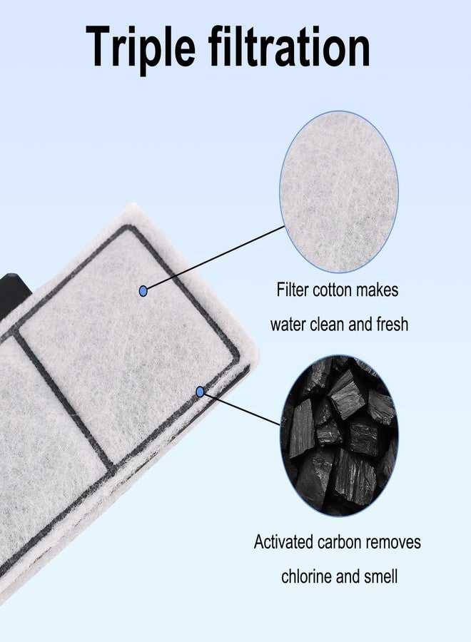 lasuroa 6pcs Filter Cartridges Compatible with Topfin Top Fin EF-S & BF5 BETTAFLO, 3.7x2.1 Inch Fish Tank Filter Cartridge Replacement for Aquarium Water Filtration - Image 3
