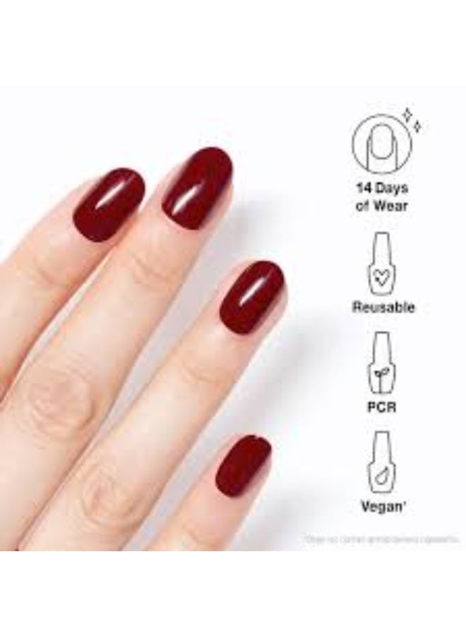 Opi xPress/On False Gel-Like Nails Color Malaga Wine x30 - Image 4