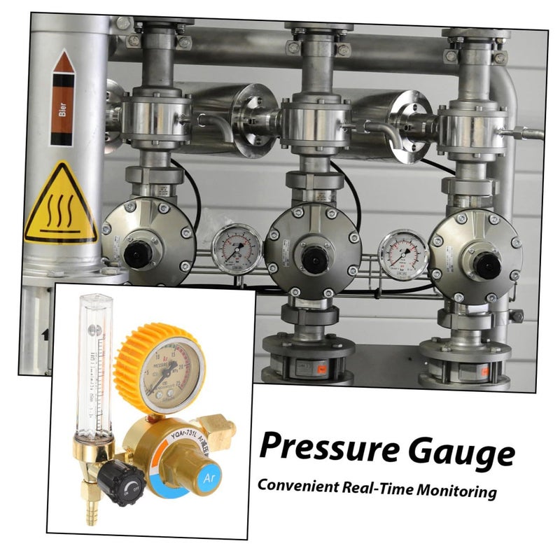 Argon Gas Regulator With Pressure Gauge Flow Fall Design Indicator - Image 4
