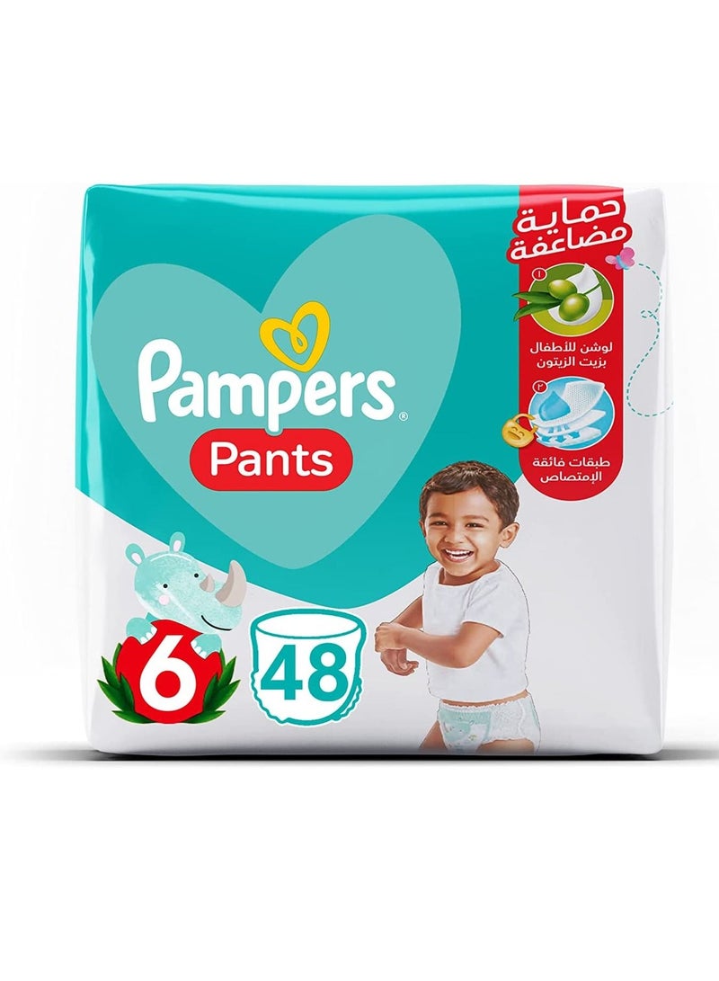 بامبرز سروال زيت زيتون مقاس 6  48 قطعة