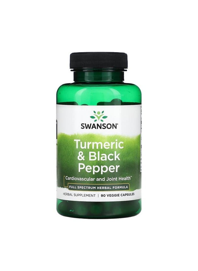 Turmeric & Black Pepper, 90 Veggie Capsule