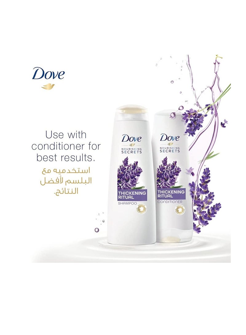 Dove Thickening Ritual Shampoo Lavender 400ml with Conditioner 320ml - Image 3