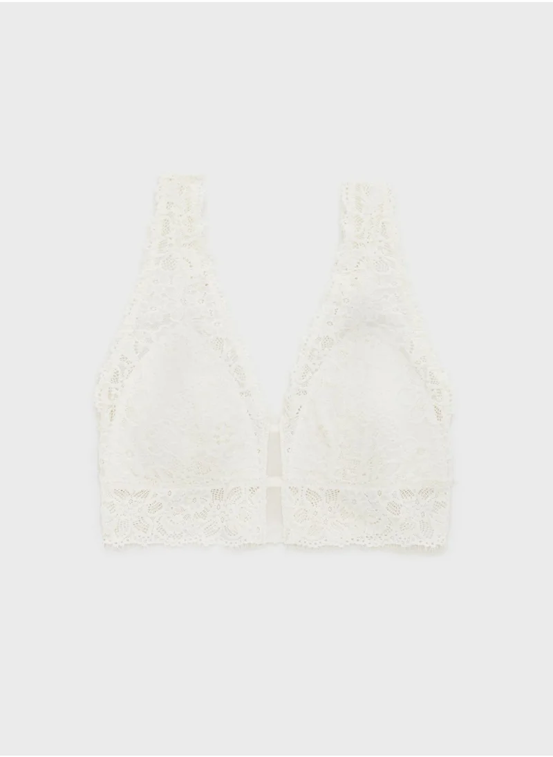 آري من امريكان ايجل Lace Detail Padded Plunge Bralette