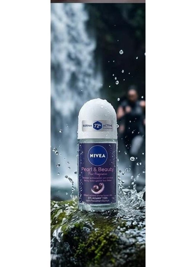 Nivea Deodorant Roll On Pearl & Beauty Elegant 50 Ml (Packaging may vary) - Image 2
