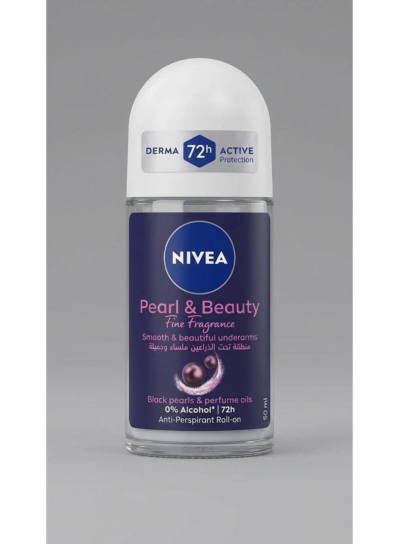 Nivea Deodorant Roll On Pearl & Beauty Elegant 50 Ml (Packaging may vary) - Image 1