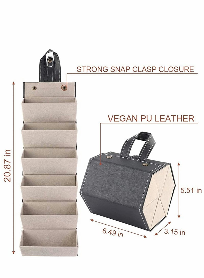 Multi-slot Travel Sunglasses Case -Portable Glasses organizer For Storage & Display