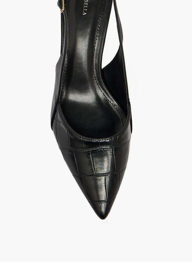 Flora Bella By Shoexpress Women Textured Block Heel Pumps - Image 4